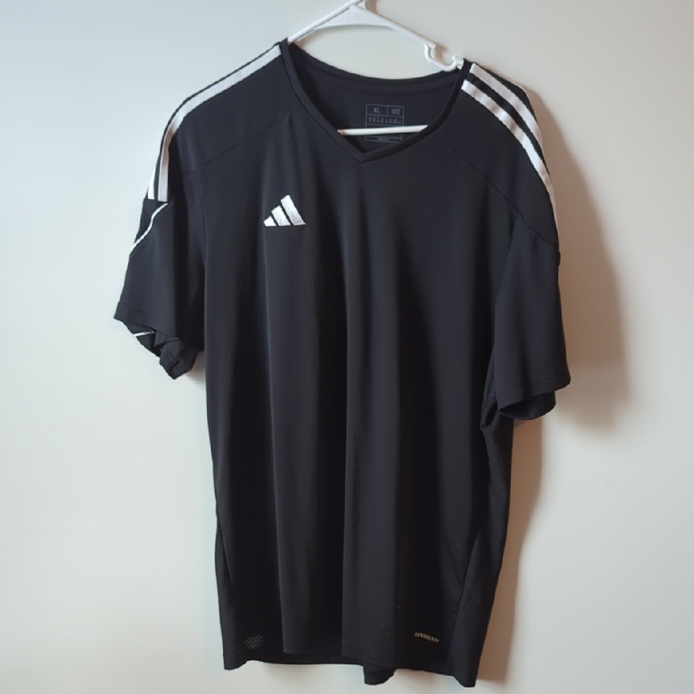 Adidas Men's Black and White Jersey